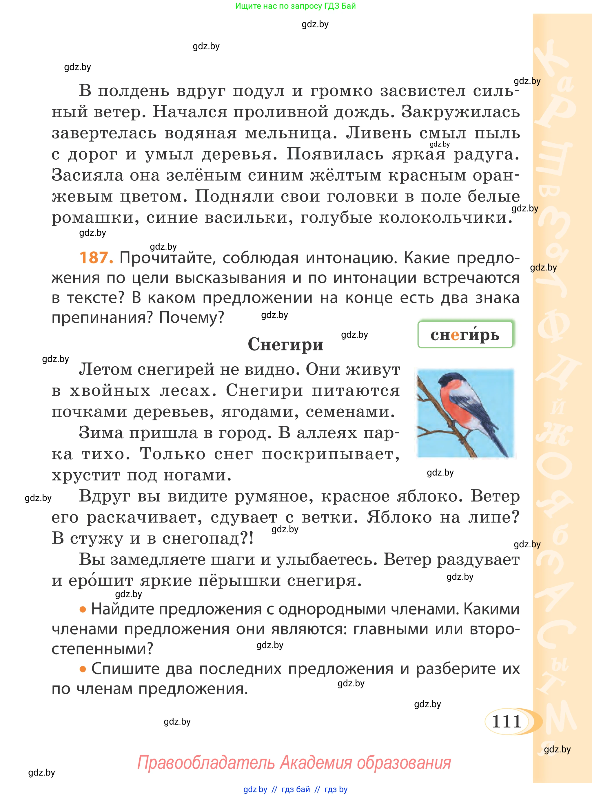 Русский язык, 4 класс Учебник, авторы: Антипова Маргарита Борисовна, Верниковская Алла Викторовна, Грабчикова Елена Самарьевна, издательство Академия образования, Минск, 2024, оранжевого цвета, Часть 2, страница 111