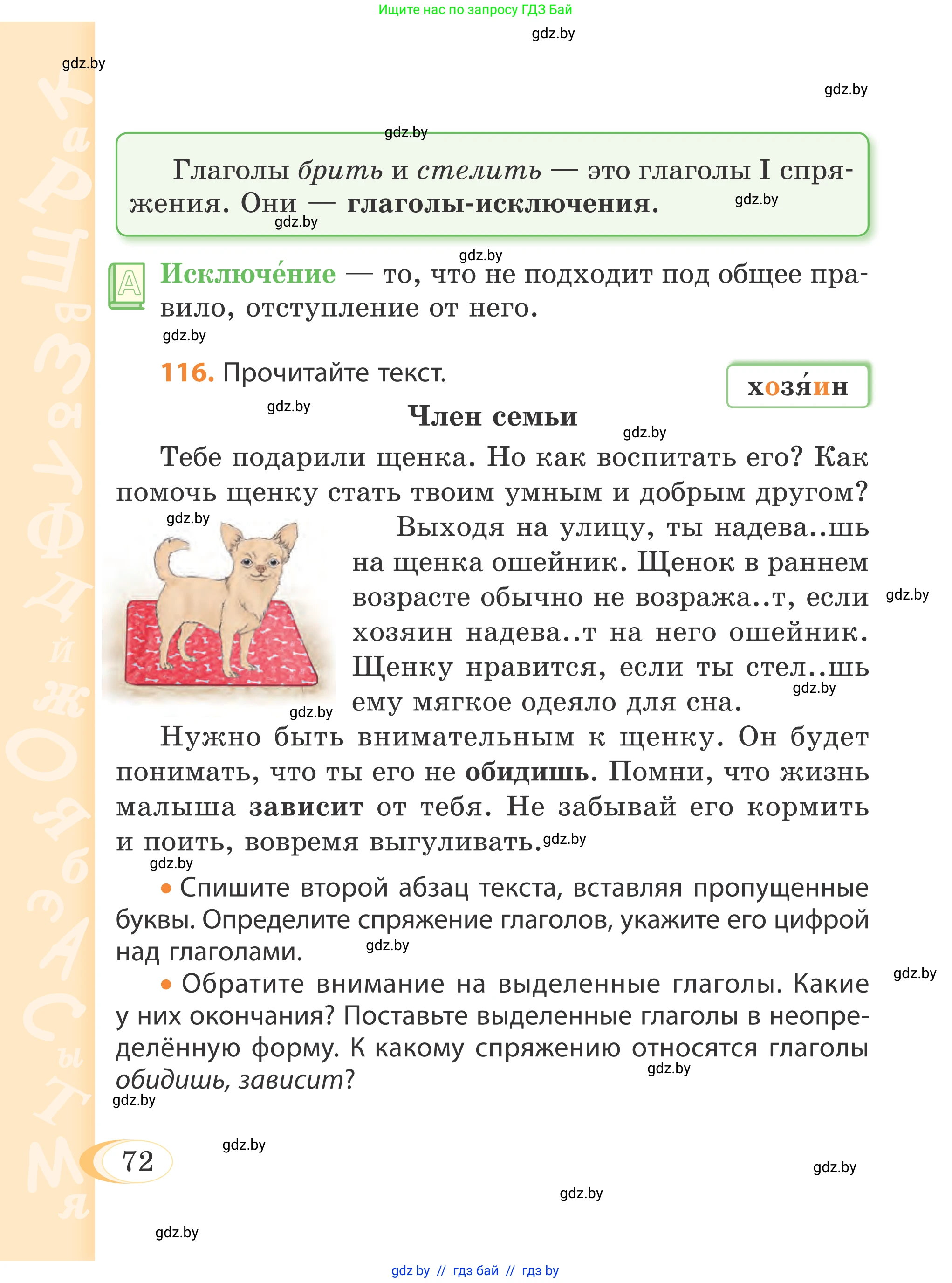 Русский язык, 4 класс Учебник, авторы: Антипова Маргарита Борисовна, Верниковская Алла Викторовна, Грабчикова Елена Самарьевна, издательство Академия образования, Минск, 2024, оранжевого цвета, Часть 2, страница 72