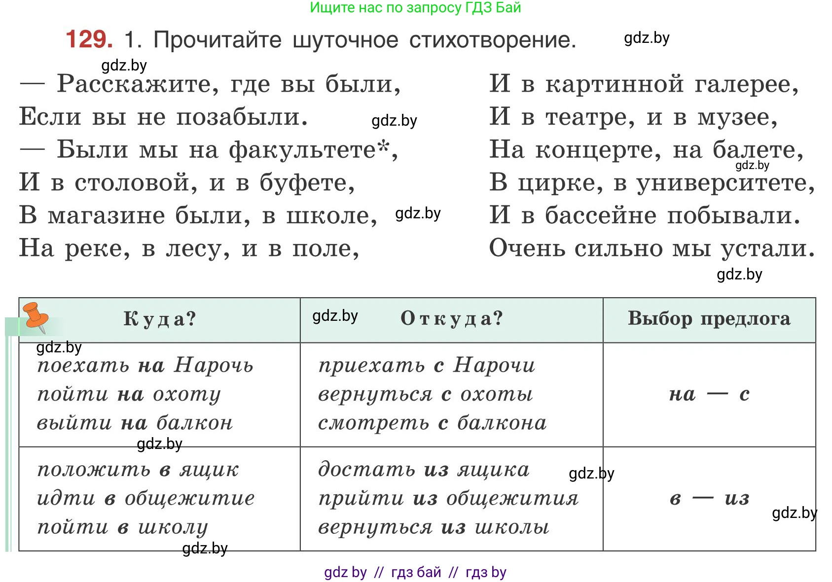 Русский язык, 5 класс Учебник, авторы: Мурина Лариса Александровна, Игнатович Татьяна Владимировна, Жадейко Жанна Фёдоровна, издательство Академия образования, Минск, 2025, голубого цвета, Часть 1, страница 77, номер 129, Условие