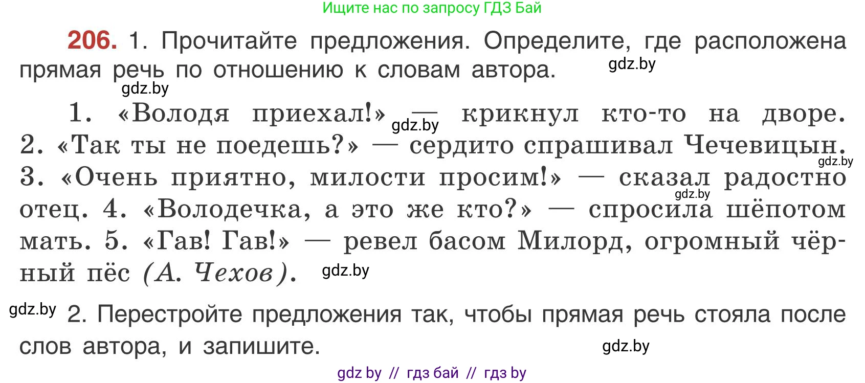 Русский язык, 5 класс Учебник, авторы: Мурина Лариса Александровна, Игнатович Татьяна Владимировна, Жадейко Жанна Фёдоровна, издательство Академия образования, Минск, 2025, голубого цвета, Часть 1, страница 117, номер 206, Условие