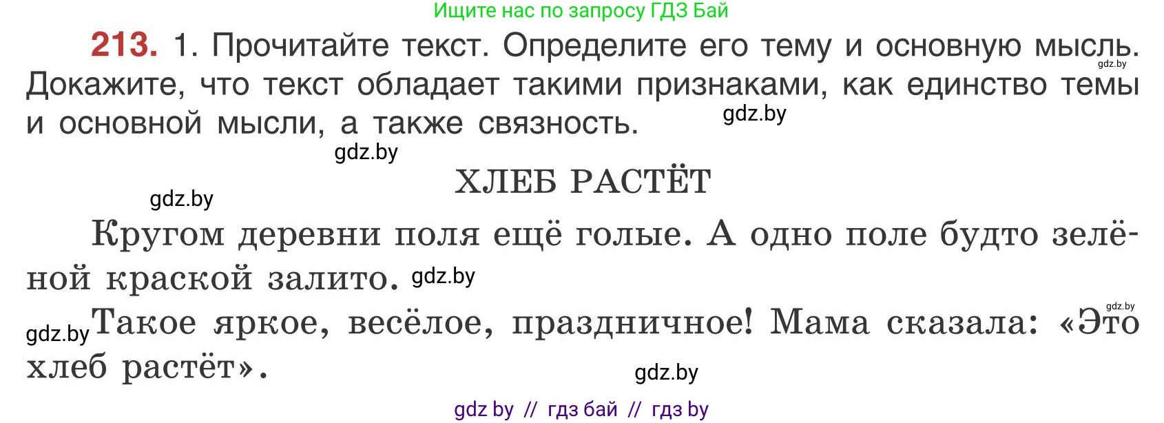 Русский язык, 5 класс Учебник, авторы: Мурина Лариса Александровна, Игнатович Татьяна Владимировна, Жадейко Жанна Фёдоровна, издательство Академия образования, Минск, 2025, голубого цвета, Часть 1, страница 121, номер 213, Условие