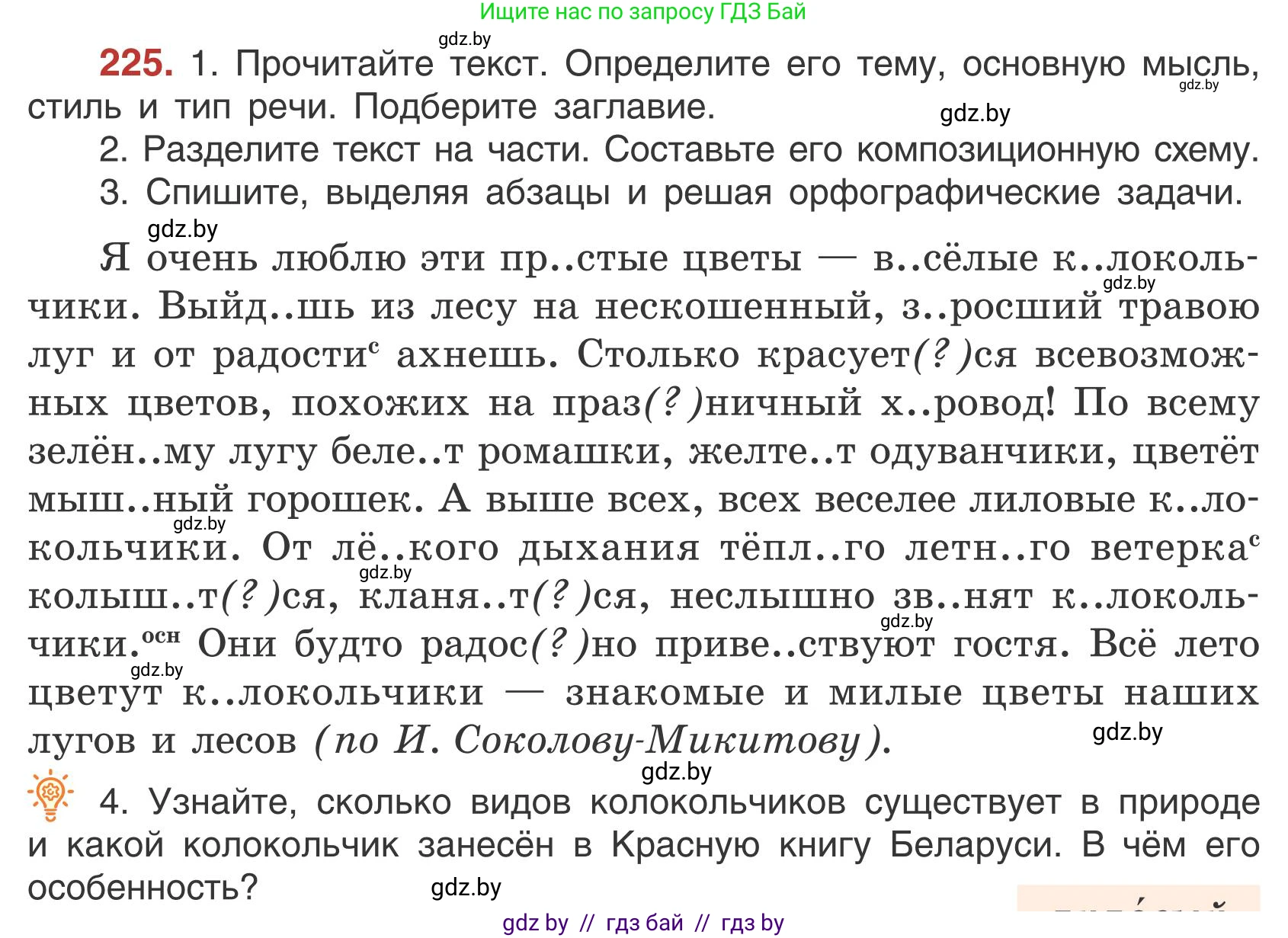 Русский язык, 5 класс Учебник, авторы: Мурина Лариса Александровна, Игнатович Татьяна Владимировна, Жадейко Жанна Фёдоровна, издательство Академия образования, Минск, 2025, голубого цвета, Часть 1, страница 132, номер 225, Условие
