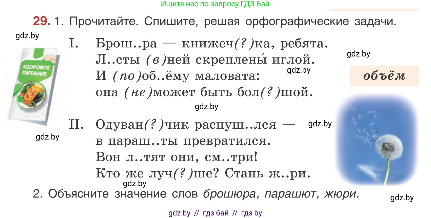 Русский язык, 5 класс Учебник, авторы: Мурина Лариса Александровна, Игнатович Татьяна Владимировна, Жадейко Жанна Фёдоровна, издательство Академия образования, Минск, 2025, голубого цвета, Часть 1, страница 22, номер 29, Условие