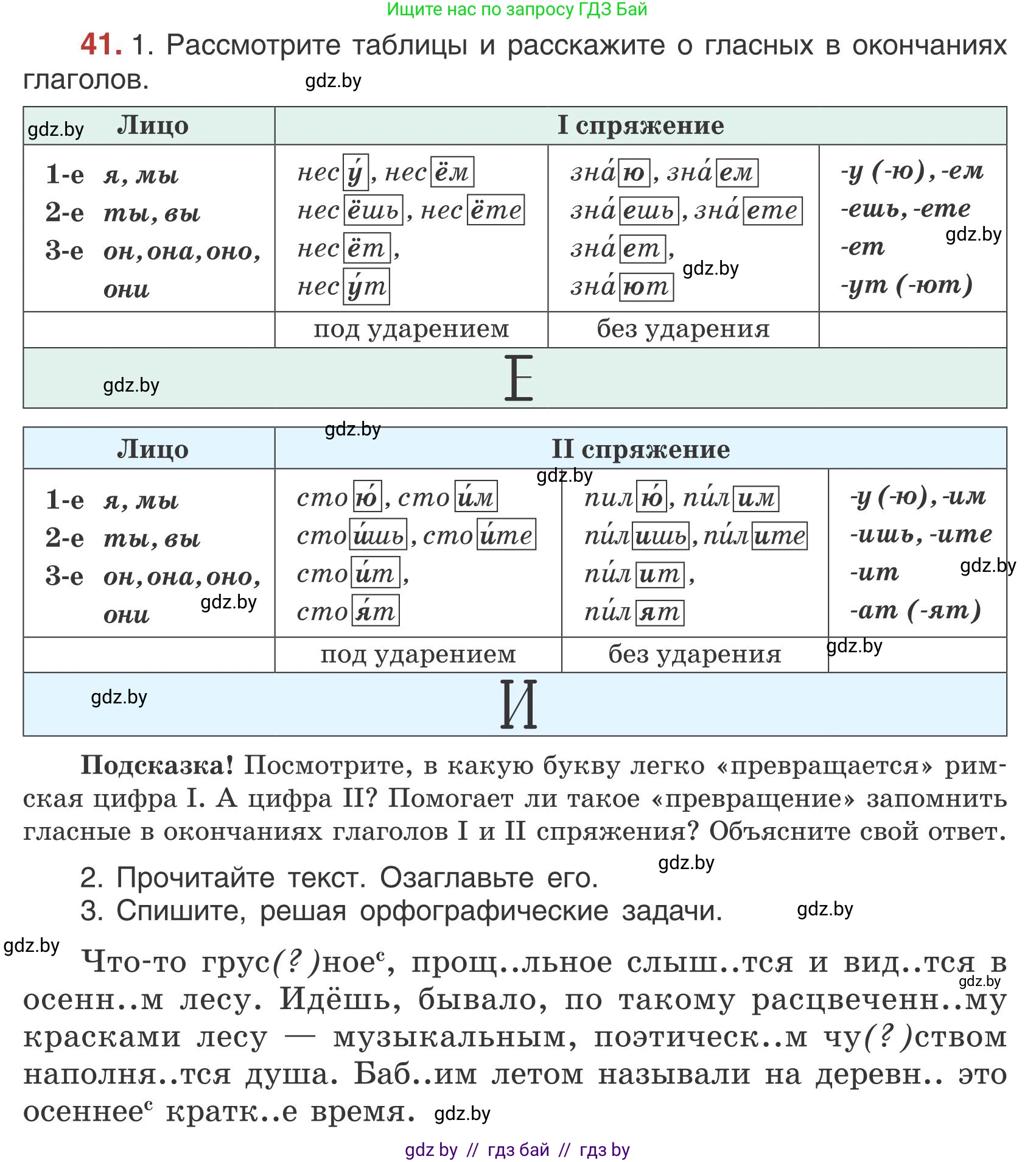 Русский язык, 5 класс Учебник, авторы: Мурина Лариса Александровна, Игнатович Татьяна Владимировна, Жадейко Жанна Фёдоровна, издательство Академия образования, Минск, 2025, голубого цвета, Часть 1, страница 29, номер 41, Условие
