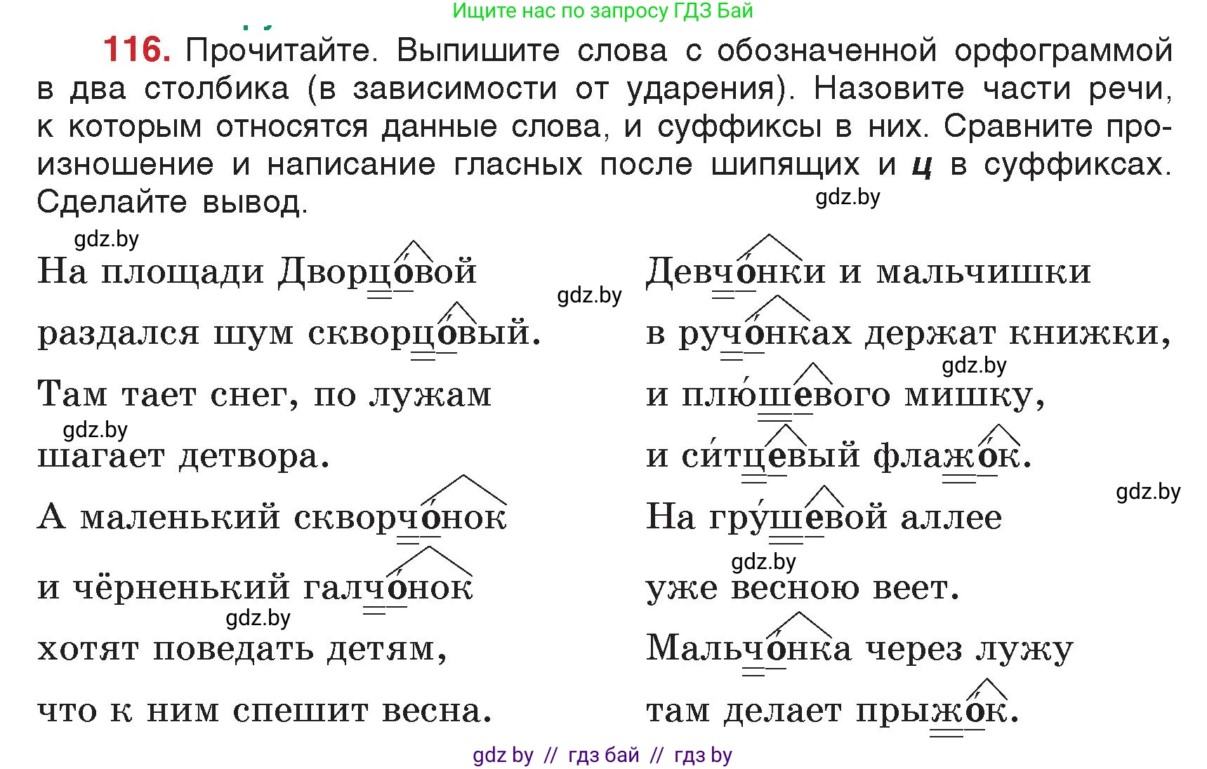 Русский язык, 5 класс Учебник, авторы: Мурина Лариса Александровна, Игнатович Татьяна Владимировна, Жадейко Жанна Фёдоровна, издательство Академия образования, Минск, 2025, голубого цвета, Часть 2, страница 62, номер 116, Условие