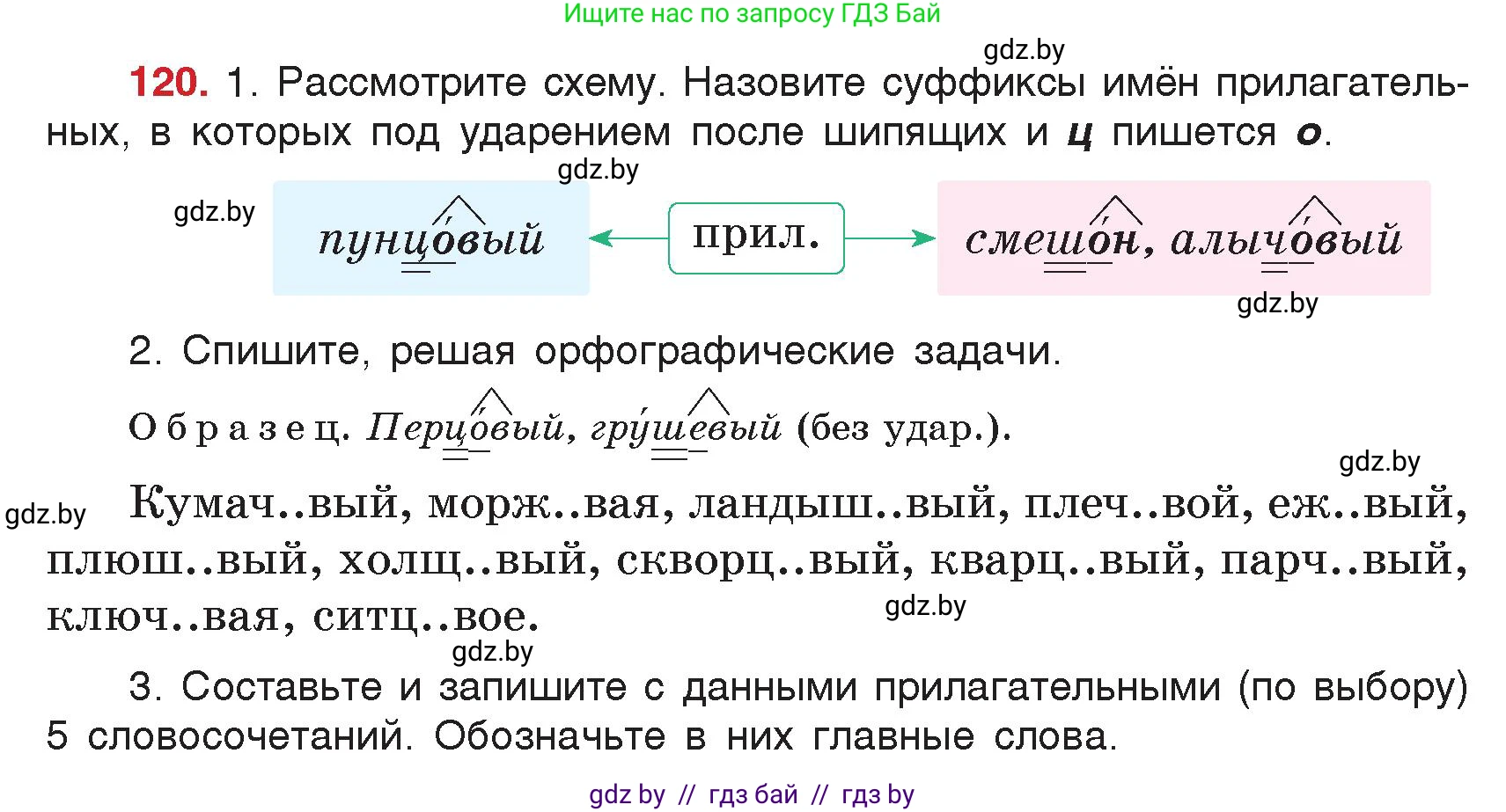 Русский язык, 5 класс Учебник, авторы: Мурина Лариса Александровна, Игнатович Татьяна Владимировна, Жадейко Жанна Фёдоровна, издательство Академия образования, Минск, 2025, голубого цвета, Часть 2, страница 64, номер 120, Условие