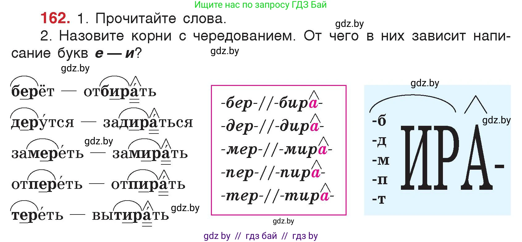 Русский язык, 5 класс Учебник, авторы: Мурина Лариса Александровна, Игнатович Татьяна Владимировна, Жадейко Жанна Фёдоровна, издательство Академия образования, Минск, 2025, голубого цвета, Часть 2, страница 82, номер 162, Условие