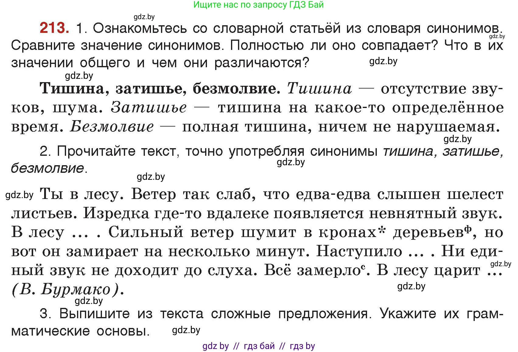 Русский язык, 5 класс Учебник, авторы: Мурина Лариса Александровна, Игнатович Татьяна Владимировна, Жадейко Жанна Фёдоровна, издательство Академия образования, Минск, 2025, голубого цвета, Часть 2, страница 106, номер 213, Условие