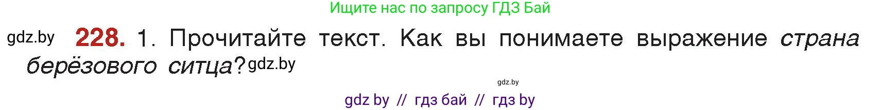 Русский язык, 5 класс Учебник, авторы: Мурина Лариса Александровна, Игнатович Татьяна Владимировна, Жадейко Жанна Фёдоровна, издательство Академия образования, Минск, 2025, голубого цвета, Часть 2, страница 112, номер 228, Условие