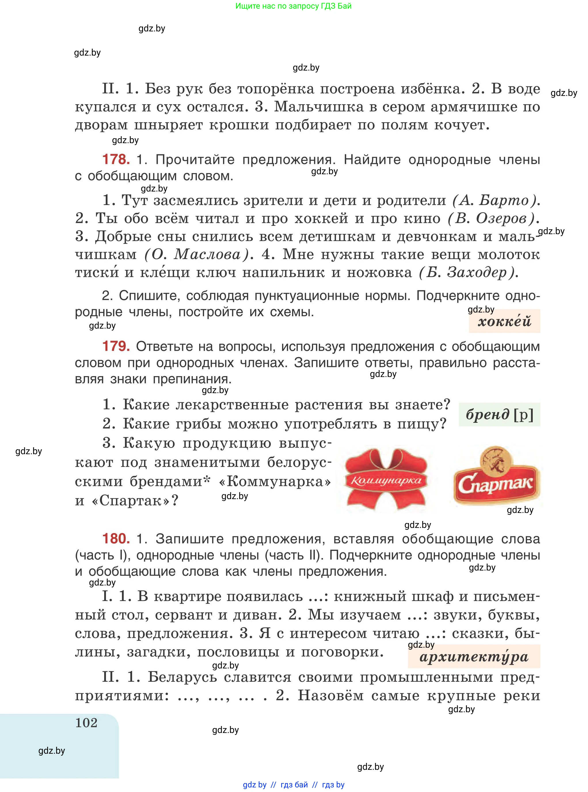 Русский язык, 5 класс Учебник, авторы: Мурина Лариса Александровна, Игнатович Татьяна Владимировна, Жадейко Жанна Фёдоровна, издательство Академия образования, Минск, 2025, голубого цвета, Часть 1, страница 102