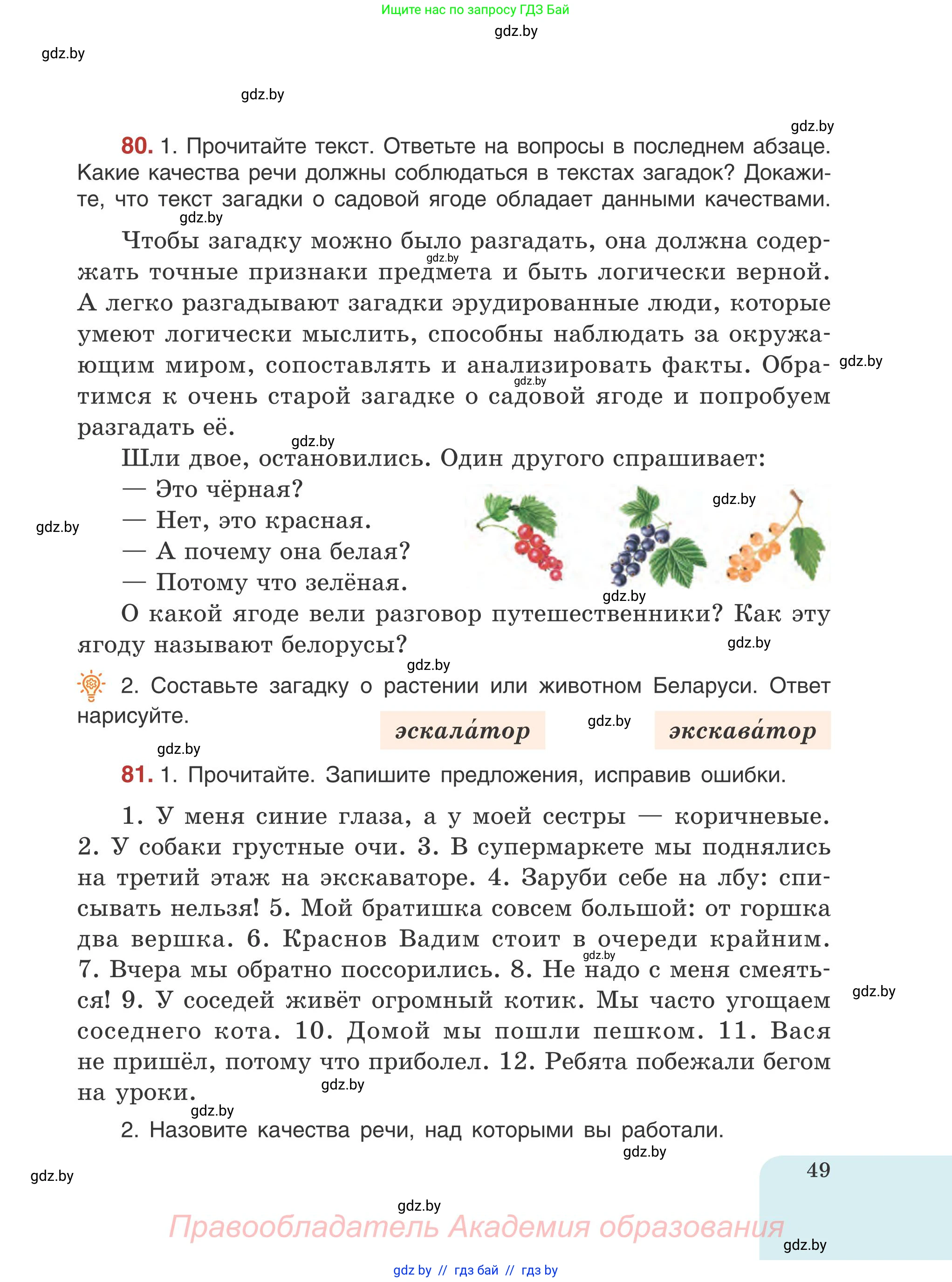 Русский язык, 5 класс Учебник, авторы: Мурина Лариса Александровна, Игнатович Татьяна Владимировна, Жадейко Жанна Фёдоровна, издательство Академия образования, Минск, 2025, голубого цвета, Часть 1, страница 49