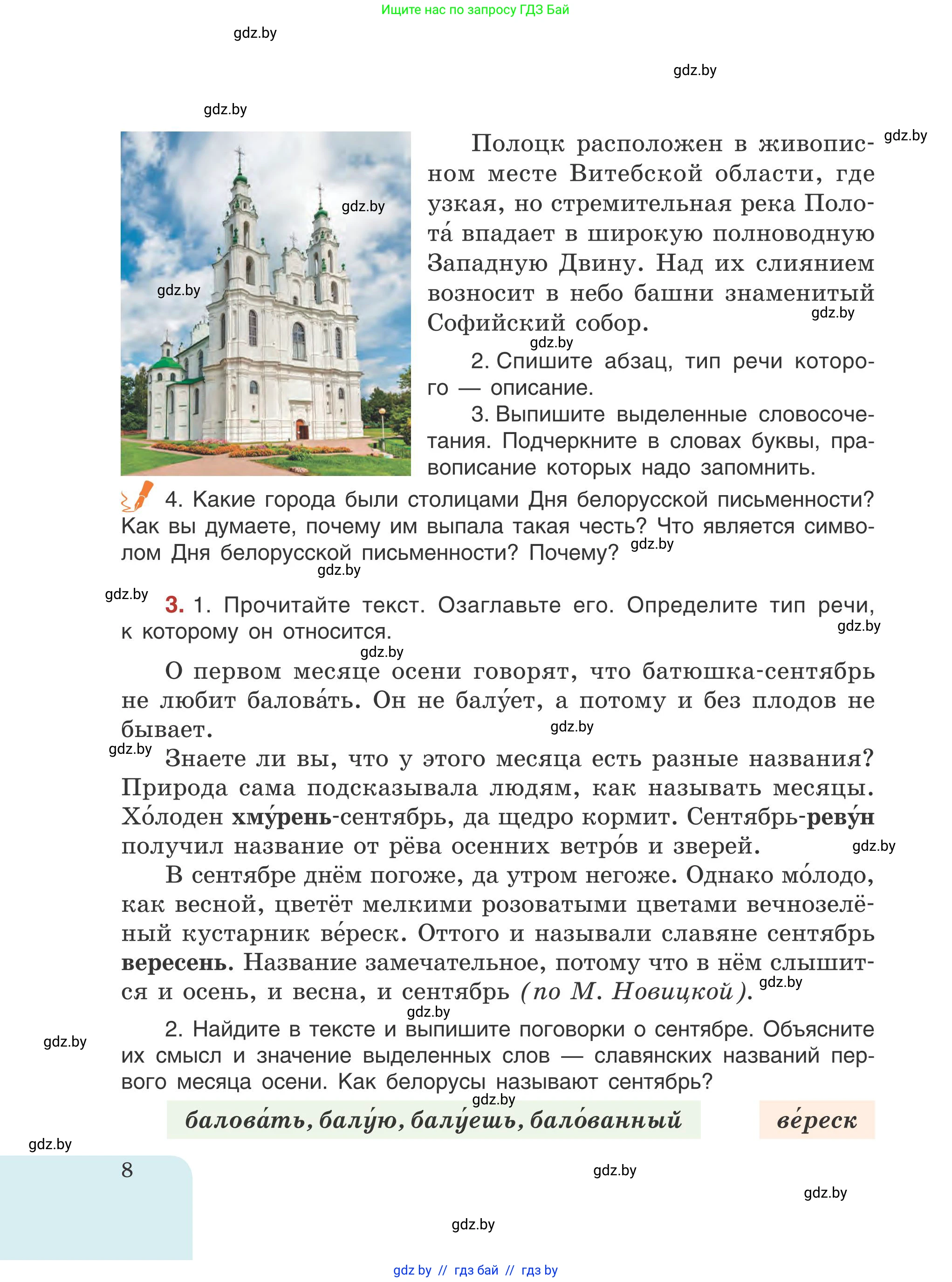 Русский язык, 5 класс Учебник, авторы: Мурина Лариса Александровна, Игнатович Татьяна Владимировна, Жадейко Жанна Фёдоровна, издательство Академия образования, Минск, 2025, голубого цвета, Часть 1, страница 8