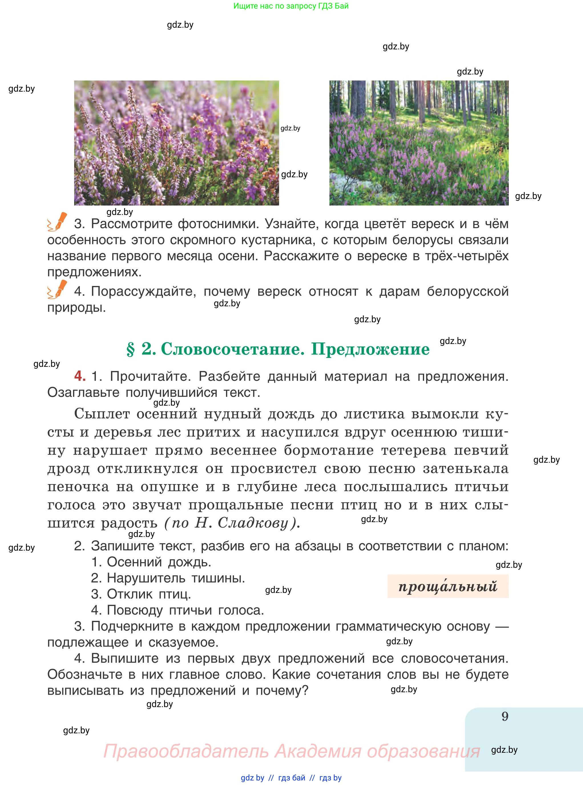 Русский язык, 5 класс Учебник, авторы: Мурина Лариса Александровна, Игнатович Татьяна Владимировна, Жадейко Жанна Фёдоровна, издательство Академия образования, Минск, 2025, голубого цвета, Часть 1, страница 9