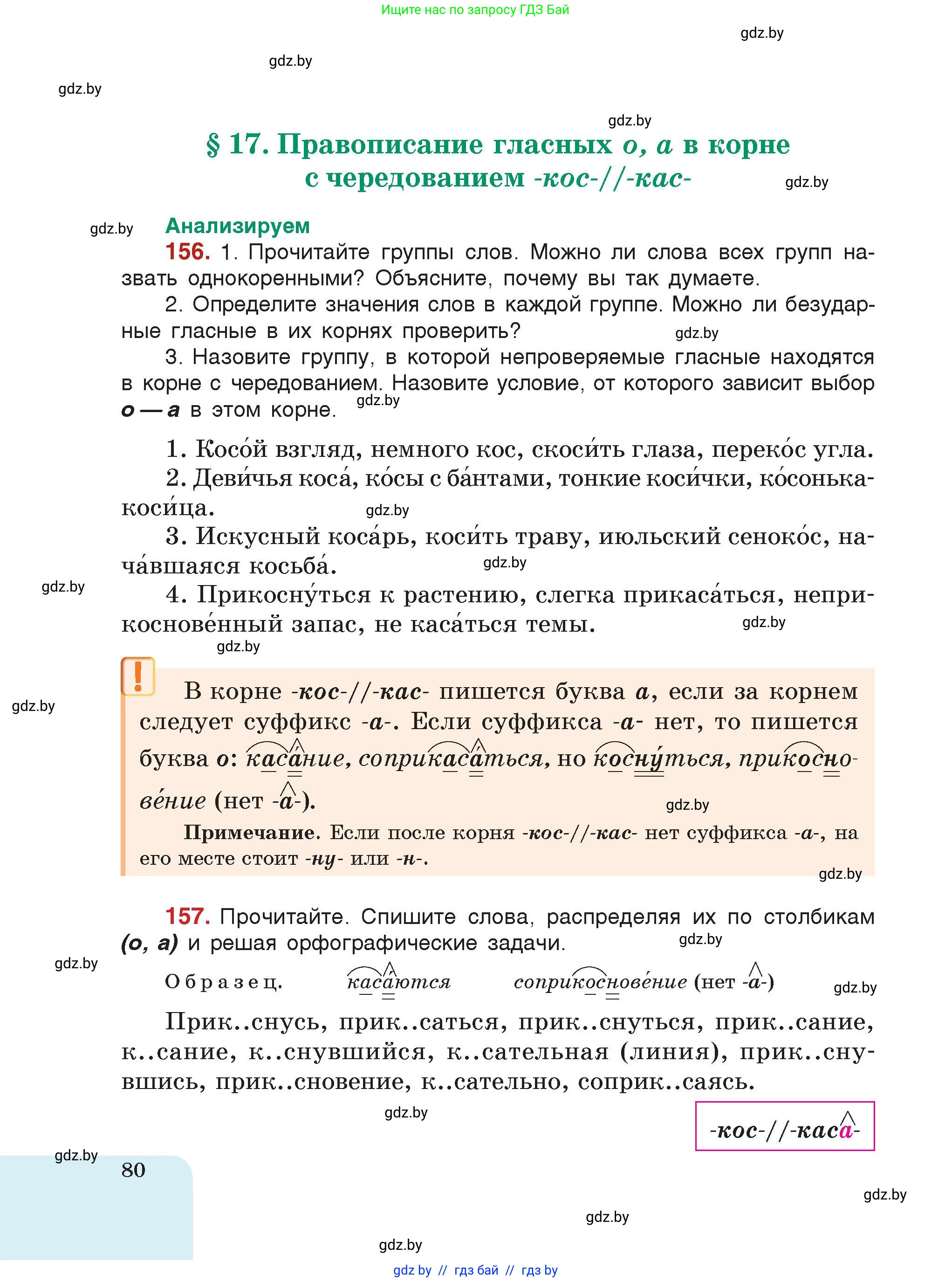 Русский язык, 5 класс Учебник, авторы: Мурина Лариса Александровна, Игнатович Татьяна Владимировна, Жадейко Жанна Фёдоровна, издательство Академия образования, Минск, 2025, голубого цвета, страница 80