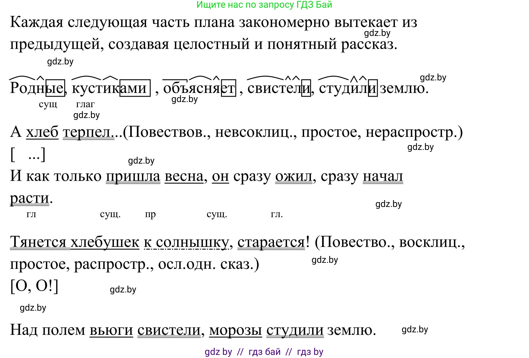 Русский язык, 5 класс Учебник, авторы: Мурина Лариса Александровна, Игнатович Татьяна Владимировна, Жадейко Жанна Фёдоровна, издательство Академия образования, Минск, 2025, голубого цвета, Часть 1, страница 121, номер 213, Решение (продолжение 3)