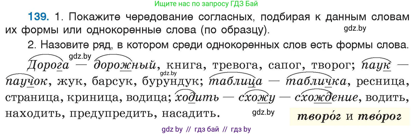 Русский язык, 6 класс Учебник, авторы: Мурина Лариса Александровна, Игнатович Татьяна Владимировна, Жадейко Жанна Фёдоровна, издательство Национальный институт образования, Минск, 2020, страница 68, номер 139, Условие