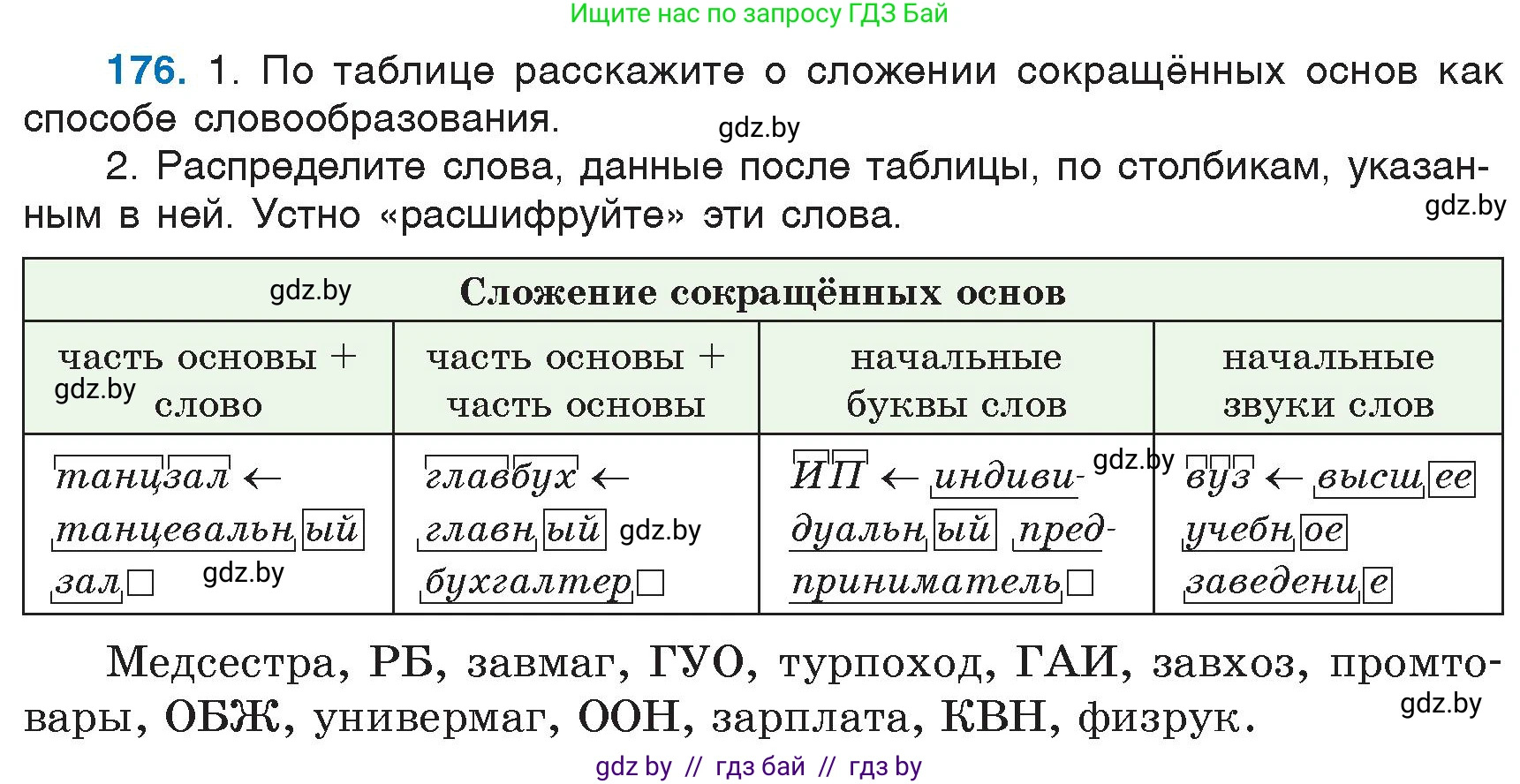 Русский язык, 6 класс Учебник, авторы: Мурина Лариса Александровна, Игнатович Татьяна Владимировна, Жадейко Жанна Фёдоровна, издательство Национальный институт образования, Минск, 2020, страница 81, номер 176, Условие