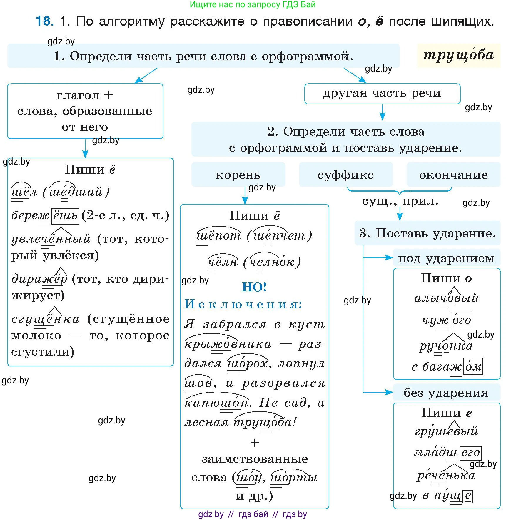 Русский язык, 6 класс Учебник, авторы: Мурина Лариса Александровна, Игнатович Татьяна Владимировна, Жадейко Жанна Фёдоровна, издательство Национальный институт образования, Минск, 2020, страница 13, номер 18, Условие