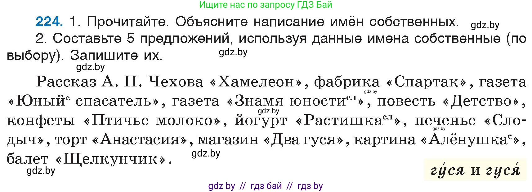 Русский язык, 6 класс Учебник, авторы: Мурина Лариса Александровна, Игнатович Татьяна Владимировна, Жадейко Жанна Фёдоровна, издательство Национальный институт образования, Минск, 2020, страница 108, номер 224, Условие