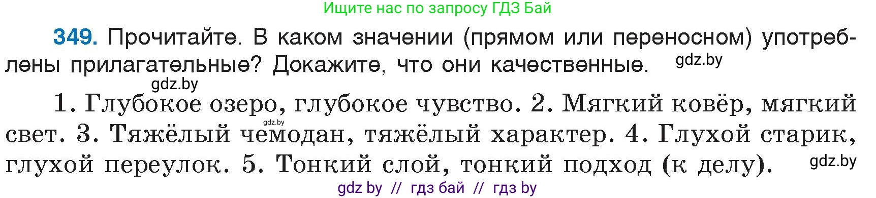 Русский язык, 6 класс Учебник, авторы: Мурина Лариса Александровна, Игнатович Татьяна Владимировна, Жадейко Жанна Фёдоровна, издательство Национальный институт образования, Минск, 2020, страница 161, номер 349, Условие