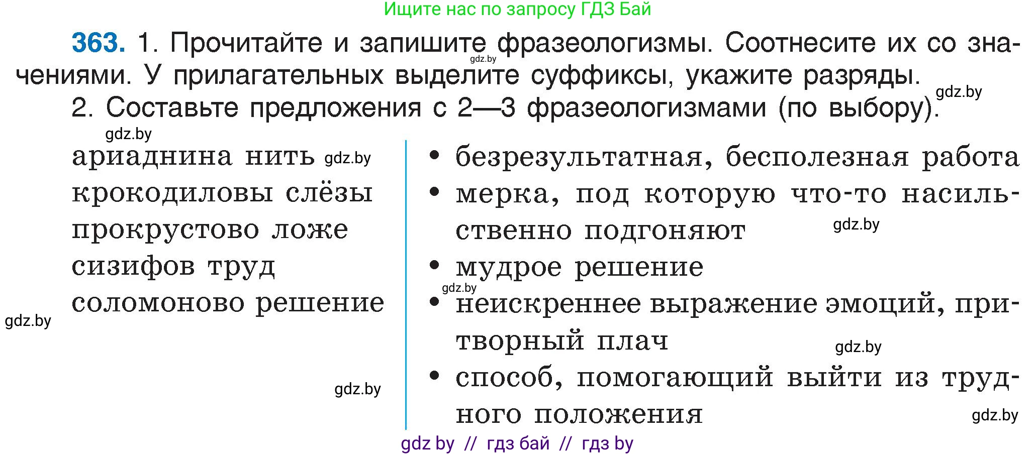 Русский язык, 6 класс Учебник, авторы: Мурина Лариса Александровна, Игнатович Татьяна Владимировна, Жадейко Жанна Фёдоровна, издательство Национальный институт образования, Минск, 2020, страница 166, номер 363, Условие