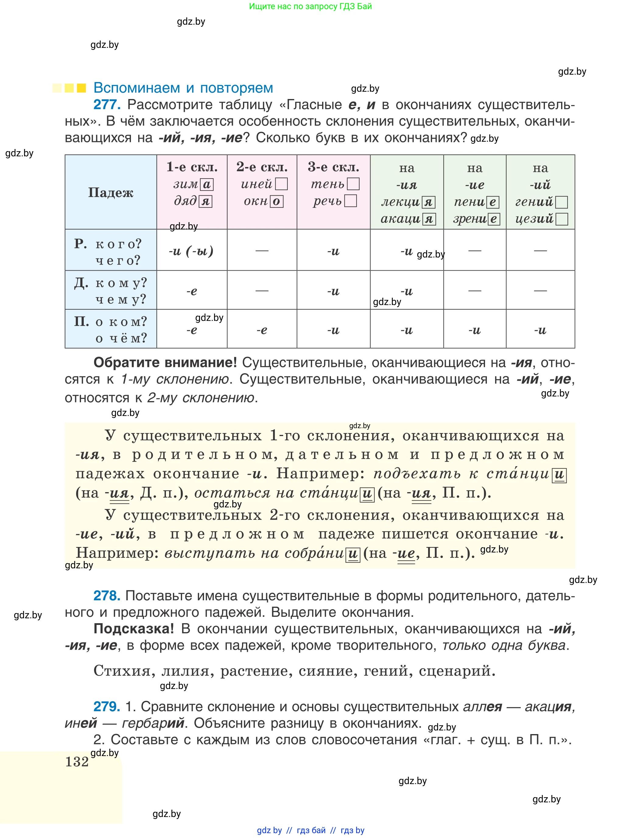 Русский язык, 6 класс Учебник, авторы: Мурина Лариса Александровна, Игнатович Татьяна Владимировна, Жадейко Жанна Фёдоровна, издательство Национальный институт образования, Минск, 2020, страница 132