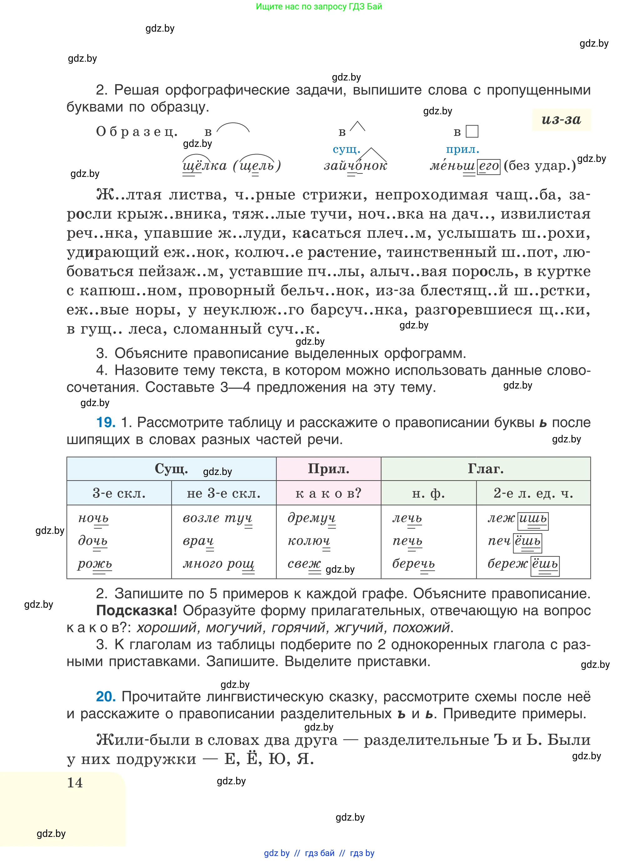 Русский язык, 6 класс Учебник, авторы: Мурина Лариса Александровна, Игнатович Татьяна Владимировна, Жадейко Жанна Фёдоровна, издательство Национальный институт образования, Минск, 2020, страница 14