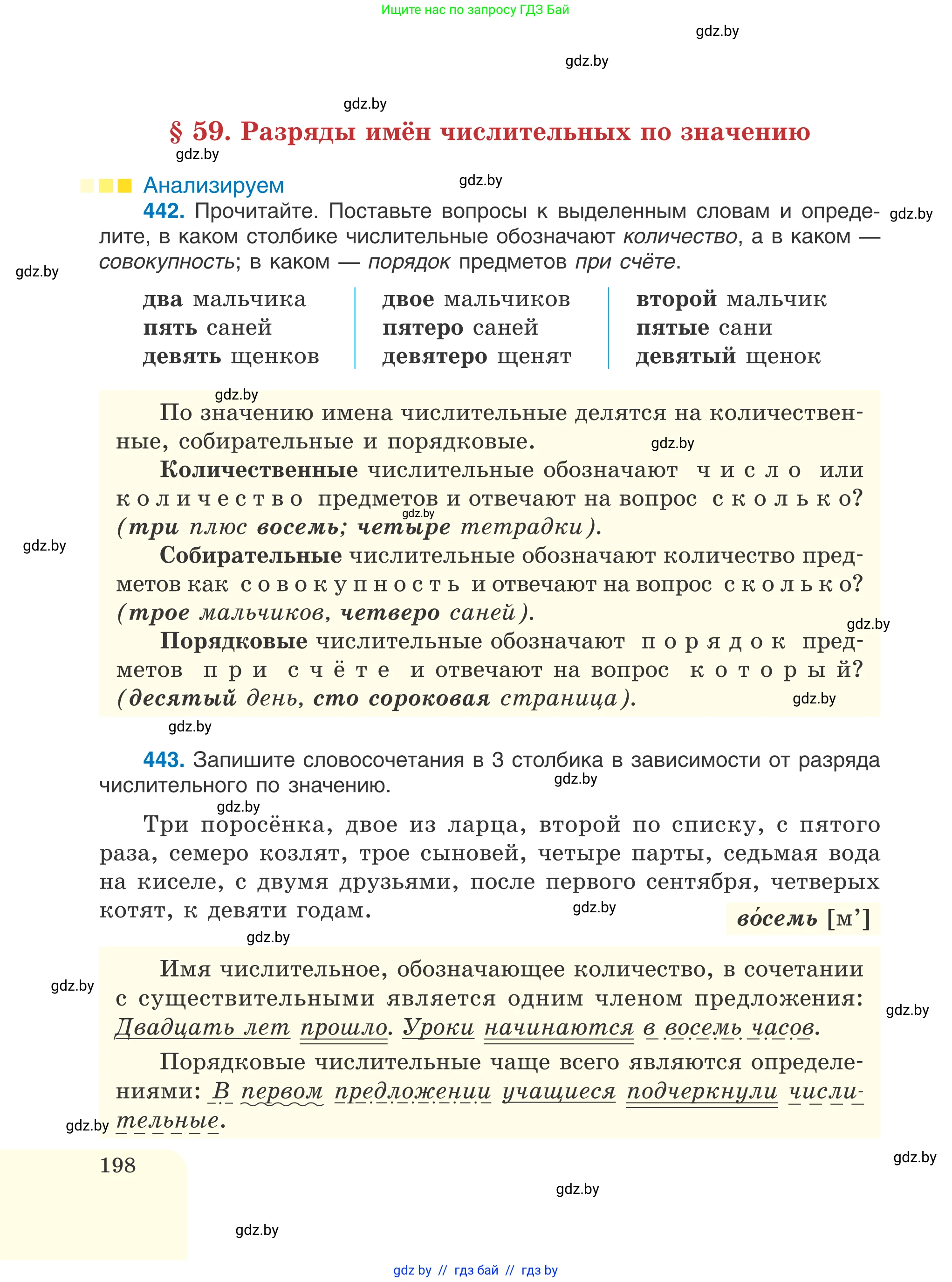 Русский язык, 6 класс Учебник, авторы: Мурина Лариса Александровна, Игнатович Татьяна Владимировна, Жадейко Жанна Фёдоровна, издательство Национальный институт образования, Минск, 2020, страница 198