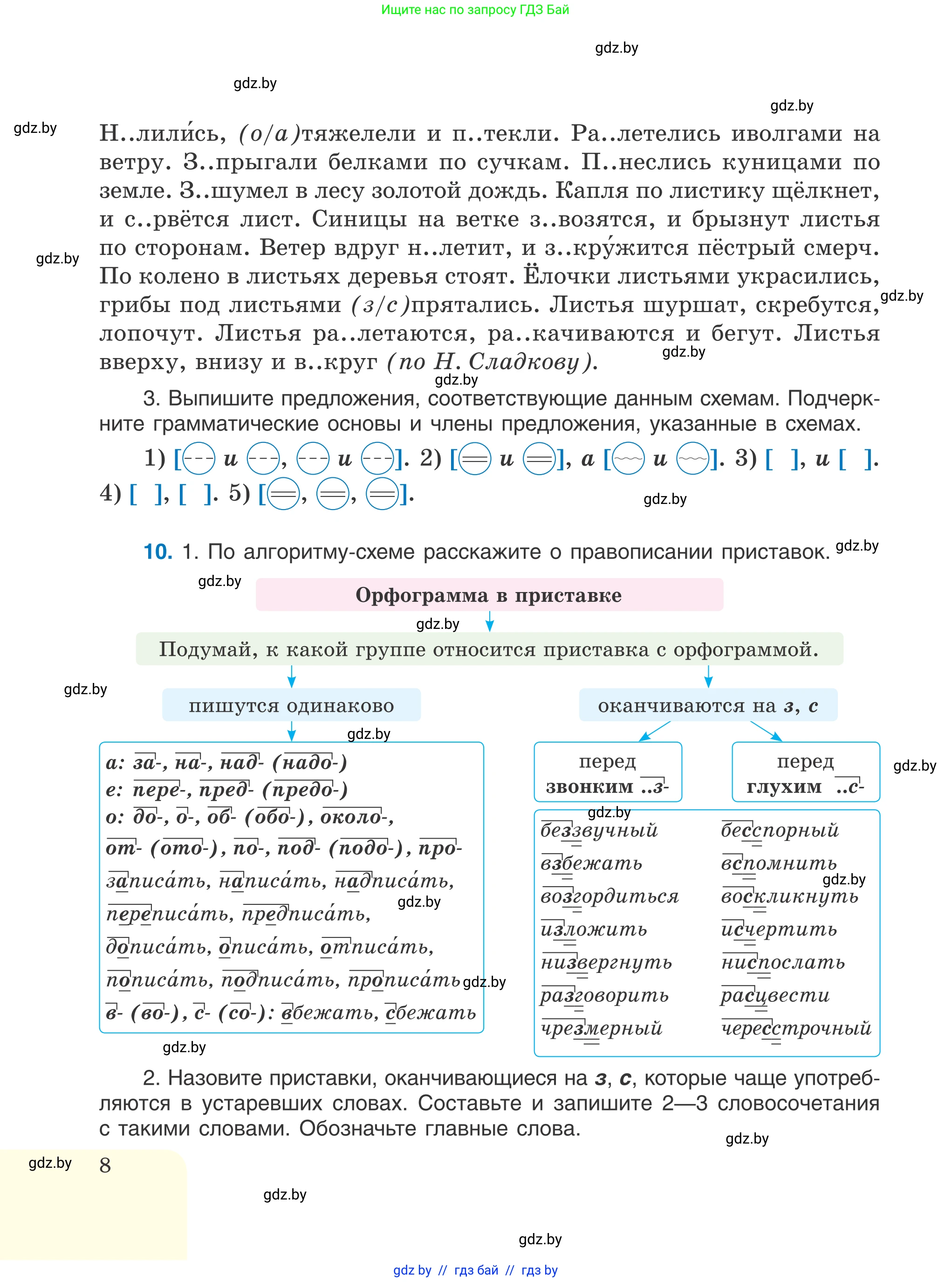 Русский язык, 6 класс Учебник, авторы: Мурина Лариса Александровна, Игнатович Татьяна Владимировна, Жадейко Жанна Фёдоровна, издательство Национальный институт образования, Минск, 2020, страница 8