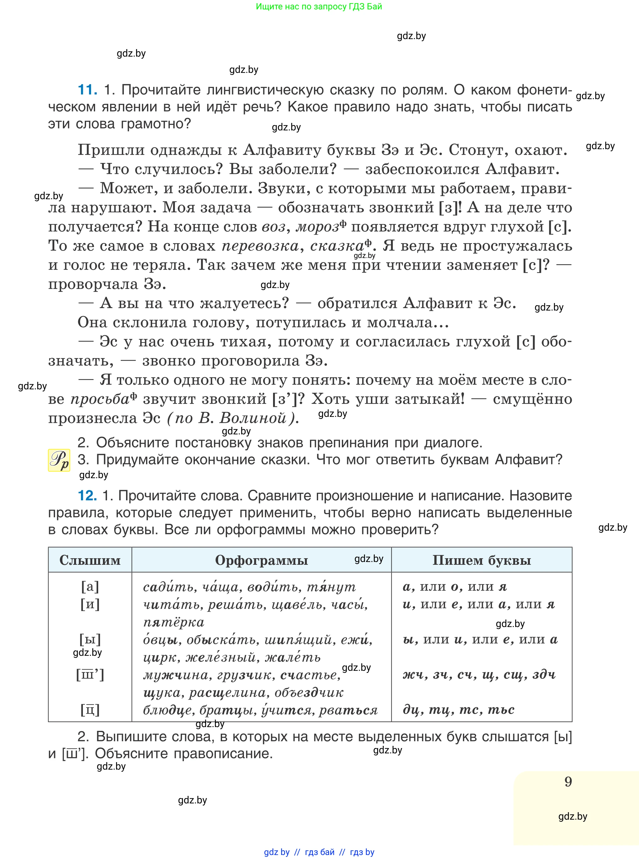 Русский язык, 6 класс Учебник, авторы: Мурина Лариса Александровна, Игнатович Татьяна Владимировна, Жадейко Жанна Фёдоровна, издательство Национальный институт образования, Минск, 2020, страница 9