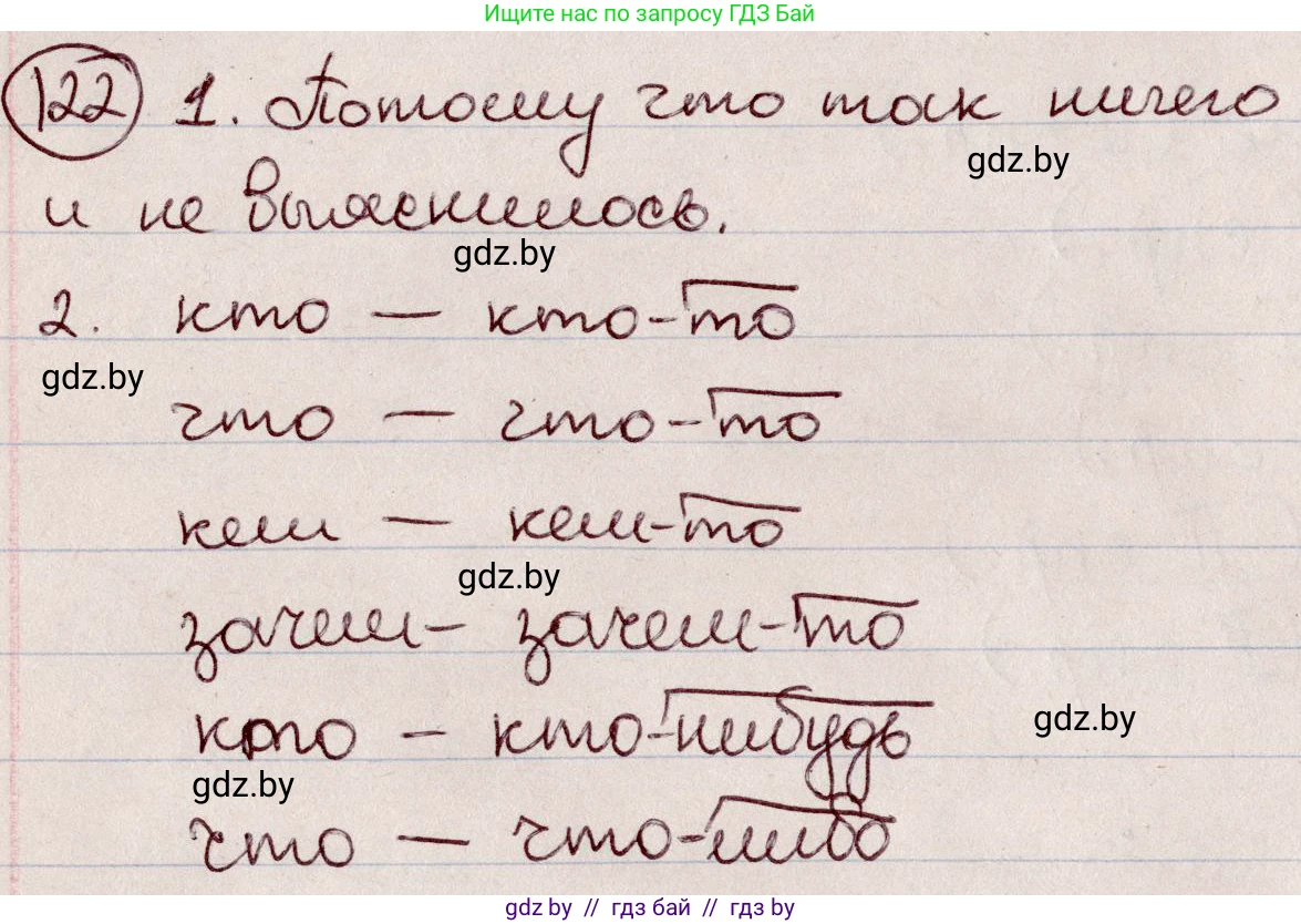 Русский язык, 6 класс Учебник, авторы: Мурина Лариса Александровна, Игнатович Татьяна Владимировна, Жадейко Жанна Фёдоровна, издательство Национальный институт образования, Минск, 2020, страница 60, номер 122, Решение 2