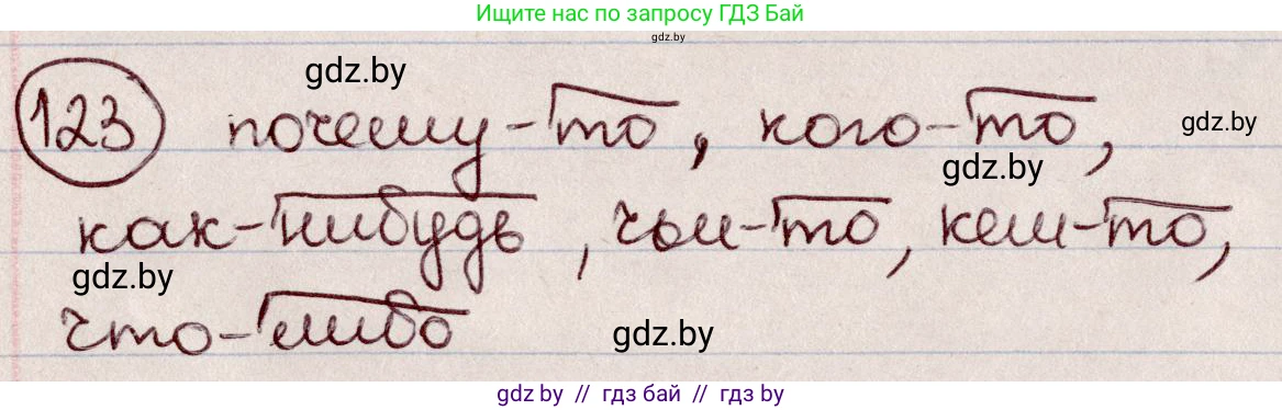 Русский язык, 6 класс Учебник, авторы: Мурина Лариса Александровна, Игнатович Татьяна Владимировна, Жадейко Жанна Фёдоровна, издательство Национальный институт образования, Минск, 2020, страница 61, номер 123, Решение 2