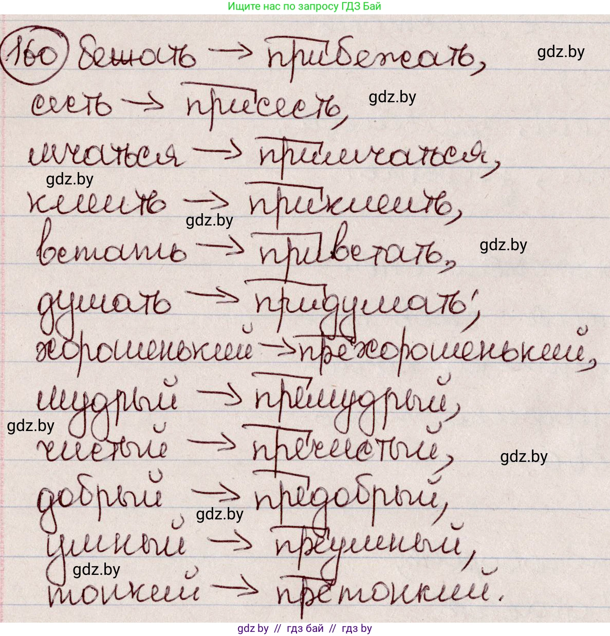 Русский язык, 6 класс Учебник, авторы: Мурина Лариса Александровна, Игнатович Татьяна Владимировна, Жадейко Жанна Фёдоровна, издательство Национальный институт образования, Минск, 2020, страница 76, номер 160, Решение 2