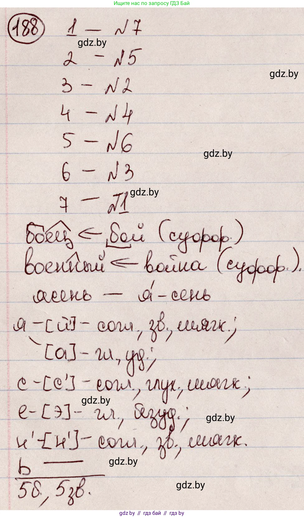 Русский язык, 6 класс Учебник, авторы: Мурина Лариса Александровна, Игнатович Татьяна Владимировна, Жадейко Жанна Фёдоровна, издательство Национальный институт образования, Минск, 2020, страница 89, номер 188, Решение 2