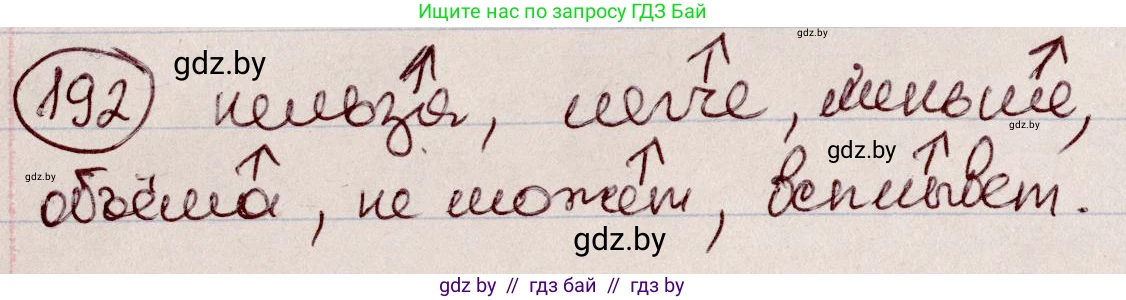 Русский язык, 6 класс Учебник, авторы: Мурина Лариса Александровна, Игнатович Татьяна Владимировна, Жадейко Жанна Фёдоровна, издательство Национальный институт образования, Минск, 2020, страница 91, номер 192, Решение 2