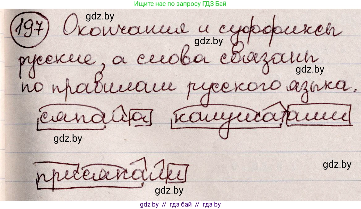 Русский язык, 6 класс Учебник, авторы: Мурина Лариса Александровна, Игнатович Татьяна Владимировна, Жадейко Жанна Фёдоровна, издательство Национальный институт образования, Минск, 2020, страница 93, номер 197, Решение 2