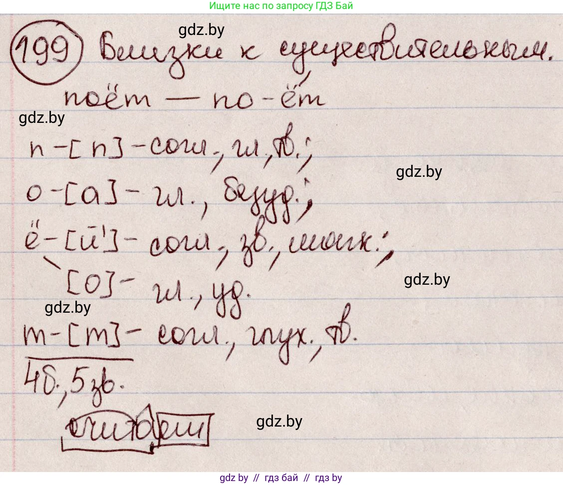 Русский язык, 6 класс Учебник, авторы: Мурина Лариса Александровна, Игнатович Татьяна Владимировна, Жадейко Жанна Фёдоровна, издательство Национальный институт образования, Минск, 2020, страница 95, номер 199, Решение 2