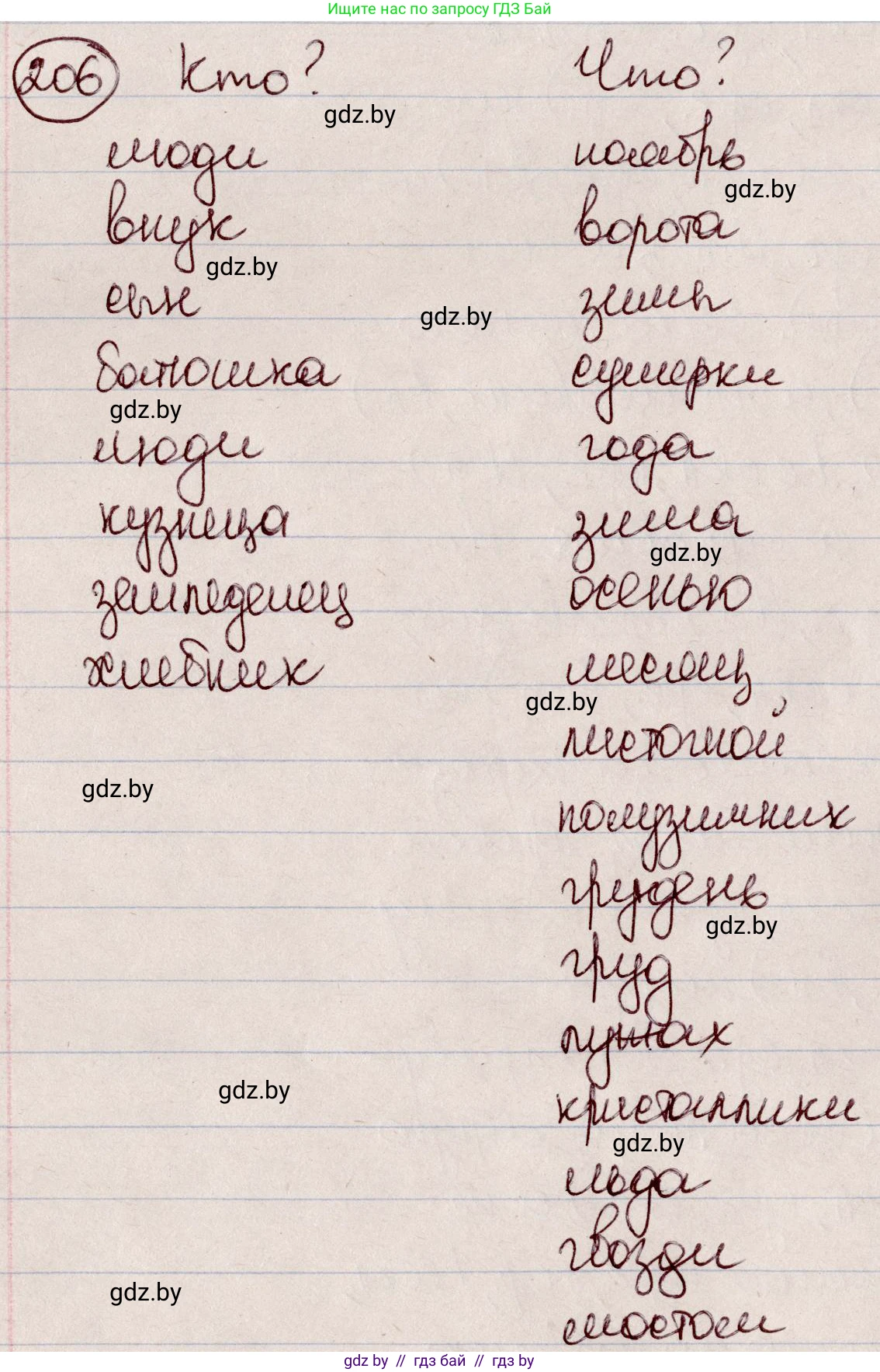 Русский язык, 6 класс Учебник, авторы: Мурина Лариса Александровна, Игнатович Татьяна Владимировна, Жадейко Жанна Фёдоровна, издательство Национальный институт образования, Минск, 2020, страница 99, номер 206, Решение 2