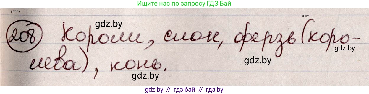 Русский язык, 6 класс Учебник, авторы: Мурина Лариса Александровна, Игнатович Татьяна Владимировна, Жадейко Жанна Фёдоровна, издательство Национальный институт образования, Минск, 2020, страница 100, номер 208, Решение 2