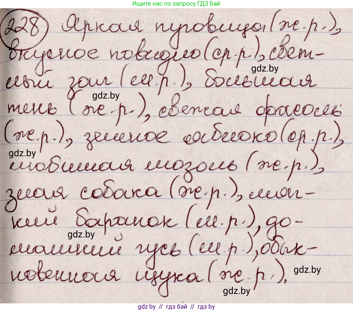 Русский язык, 6 класс Учебник, авторы: Мурина Лариса Александровна, Игнатович Татьяна Владимировна, Жадейко Жанна Фёдоровна, издательство Национальный институт образования, Минск, 2020, страница 110, номер 228, Решение 2