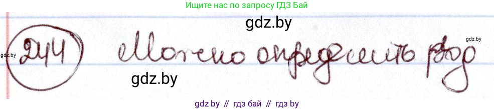 Русский язык, 6 класс Учебник, авторы: Мурина Лариса Александровна, Игнатович Татьяна Владимировна, Жадейко Жанна Фёдоровна, издательство Национальный институт образования, Минск, 2020, страница 116, номер 244, Решение 2