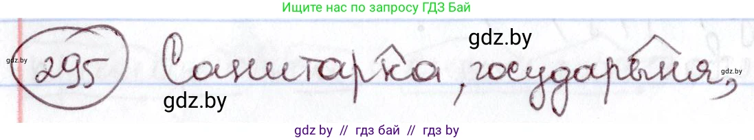 Русский язык, 6 класс Учебник, авторы: Мурина Лариса Александровна, Игнатович Татьяна Владимировна, Жадейко Жанна Фёдоровна, издательство Национальный институт образования, Минск, 2020, страница 141, номер 295, Решение 2