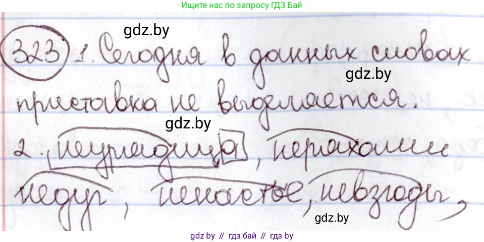 Русский язык, 6 класс Учебник, авторы: Мурина Лариса Александровна, Игнатович Татьяна Владимировна, Жадейко Жанна Фёдоровна, издательство Национальный институт образования, Минск, 2020, страница 150, номер 323, Решение 2