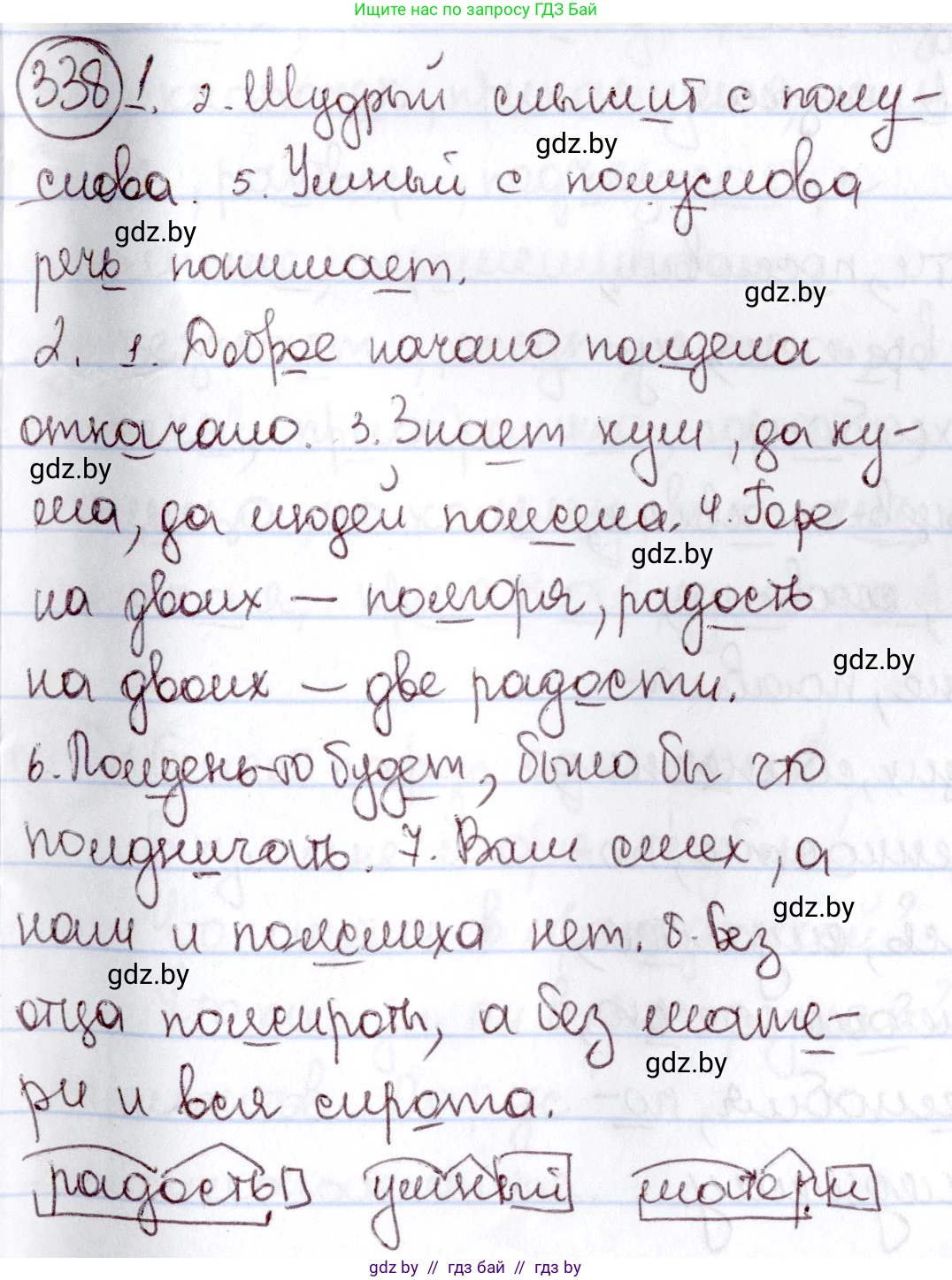 Русский язык, 6 класс Учебник, авторы: Мурина Лариса Александровна, Игнатович Татьяна Владимировна, Жадейко Жанна Фёдоровна, издательство Национальный институт образования, Минск, 2020, страница 156, номер 338, Решение 2