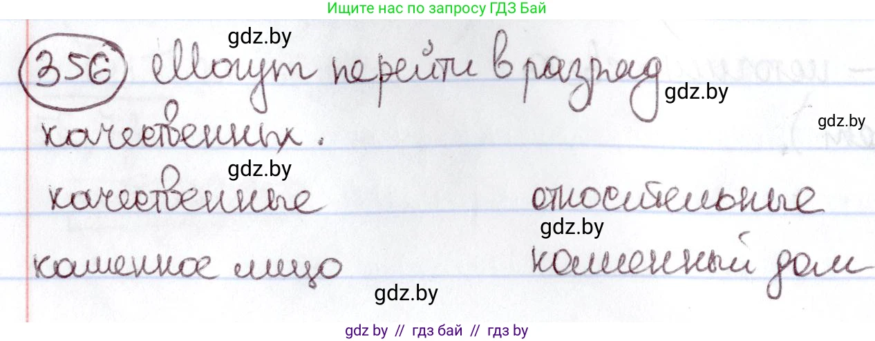 Русский язык, 6 класс Учебник, авторы: Мурина Лариса Александровна, Игнатович Татьяна Владимировна, Жадейко Жанна Фёдоровна, издательство Национальный институт образования, Минск, 2020, страница 163, номер 356, Решение 2