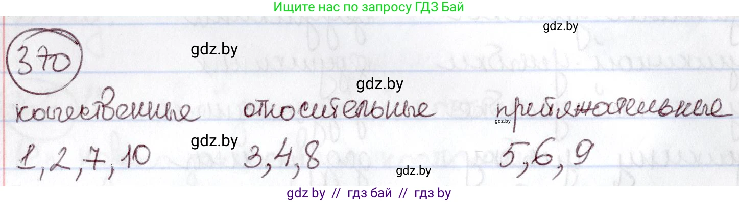 Русский язык, 6 класс Учебник, авторы: Мурина Лариса Александровна, Игнатович Татьяна Владимировна, Жадейко Жанна Фёдоровна, издательство Национальный институт образования, Минск, 2020, страница 169, номер 370, Решение 2
