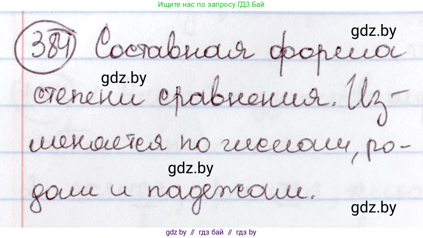 Русский язык, 6 класс Учебник, авторы: Мурина Лариса Александровна, Игнатович Татьяна Владимировна, Жадейко Жанна Фёдоровна, издательство Национальный институт образования, Минск, 2020, страница 174, номер 384, Решение 2