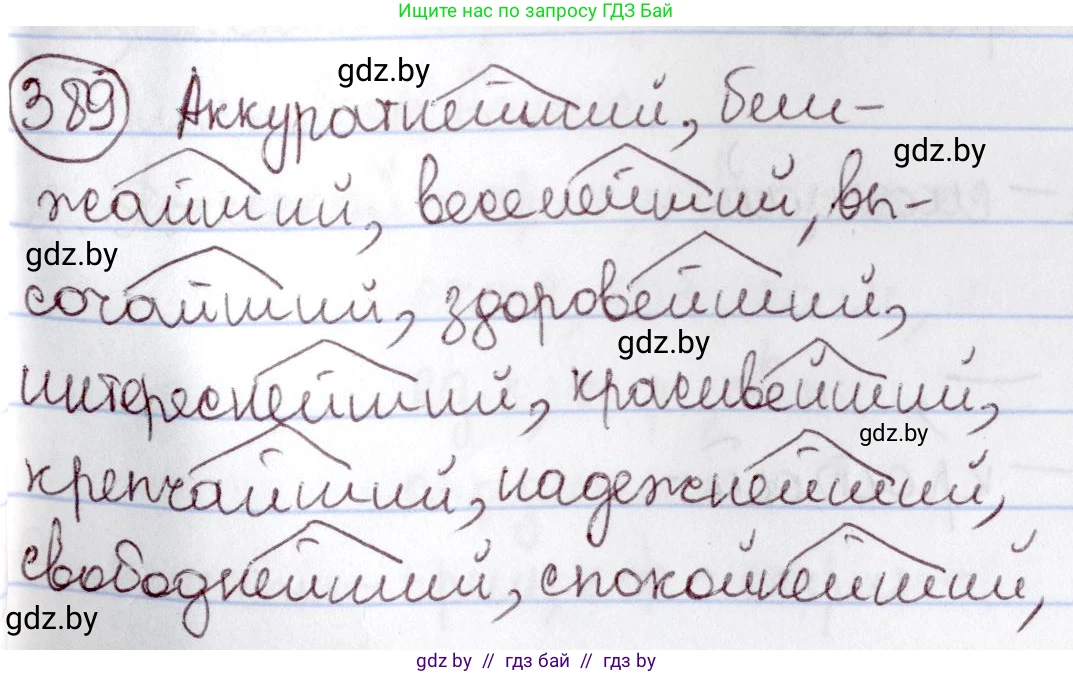 Русский язык, 6 класс Учебник, авторы: Мурина Лариса Александровна, Игнатович Татьяна Владимировна, Жадейко Жанна Фёдоровна, издательство Национальный институт образования, Минск, 2020, страница 176, номер 389, Решение 2
