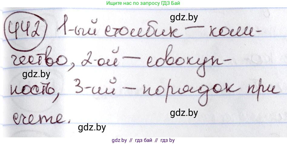 Русский язык, 6 класс Учебник, авторы: Мурина Лариса Александровна, Игнатович Татьяна Владимировна, Жадейко Жанна Фёдоровна, издательство Национальный институт образования, Минск, 2020, страница 198, номер 442, Решение 2