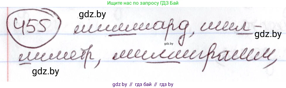 Русский язык, 6 класс Учебник, авторы: Мурина Лариса Александровна, Игнатович Татьяна Владимировна, Жадейко Жанна Фёдоровна, издательство Национальный институт образования, Минск, 2020, страница 202, номер 455, Решение 2
